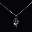 REAL SOLID SILVER 925 Classic Sterling Silver Necklace & Pendant Accent-045