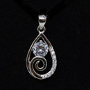 REAL SOLID SILVER 925 Classic Sterling Silver Necklace & Pendant Teardrop-043