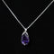 REAL SOLID SILVER 925 Classic Sterling Silver Necklace & Pendant Teardrop-034