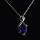 REAL SOLID SILVER 925 Classic Sterling Silver Necklace & Pendant Teardrop-034