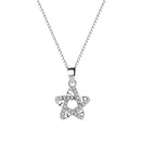 REAL SOLID SILVER 925 Classic Sterling Silver Necklace & Pendant Star-027