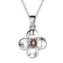 REAL SOLID SILVER 925 Classic Sterling Silver Necklace & Pendant Flower-081