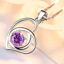 REAL SOLID SILVER 925 Classic Sterling Silver Necklace & Pendant Heart-050