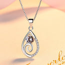 REAL SOLID SILVER 925 Classic Sterling Silver Necklace & Pendant Teardrop-043