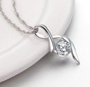 REAL SOLID SILVER 925 Classic Sterling Silver Necklace & Pendant Accent-039