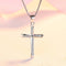 REAL SOLID SILVER 925 Classic Sterling Silver Necklace & Pendant Cross-021