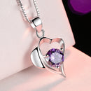REAL SOLID SILVER 925 Classic Sterling Silver Necklace & Pendant Heart-068
