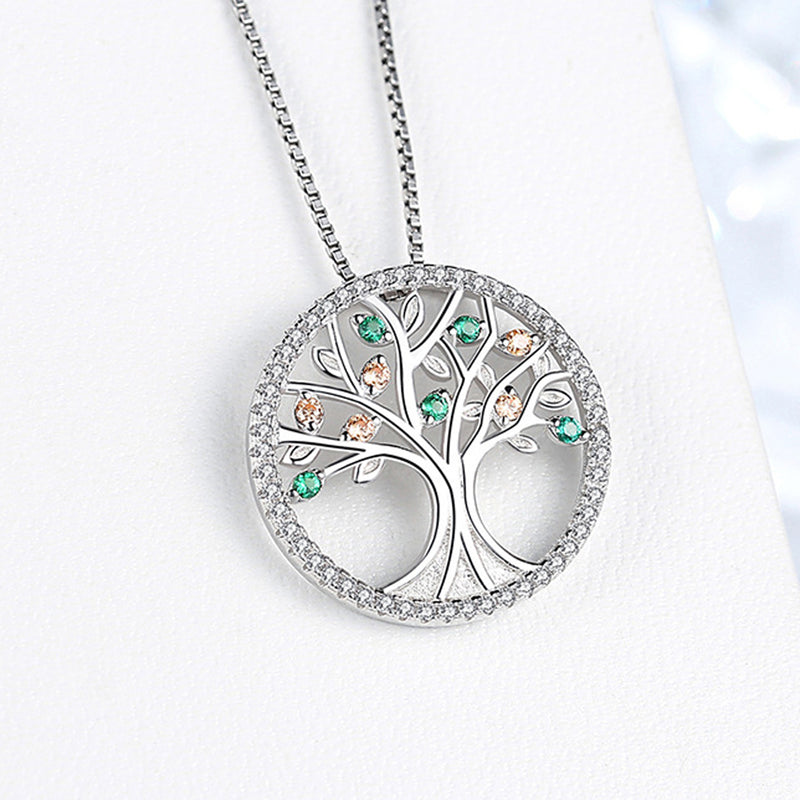 REAL SOLID SILVER 925 Classic Sterling Silver Necklace & Pendant Tree of Life-18