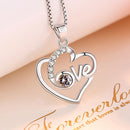 REAL SOLID SILVER 925 Classic Sterling Silver Necklace & Pendant Heart-053
