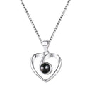 REAL SOLID SILVER 925 Classic Sterling Silver Necklace & Pendant Heart-064