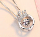 REAL SOLID SILVER 925 Classic Sterling Silver Necklace & Pendant Crown-030