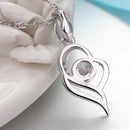 REAL SOLID SILVER 925 Classic Sterling Silver Necklace & Pendant Accent -046