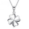 REAL SOLID SILVER 925 Classic Sterling Silver Necklace & Pendant Clover-084