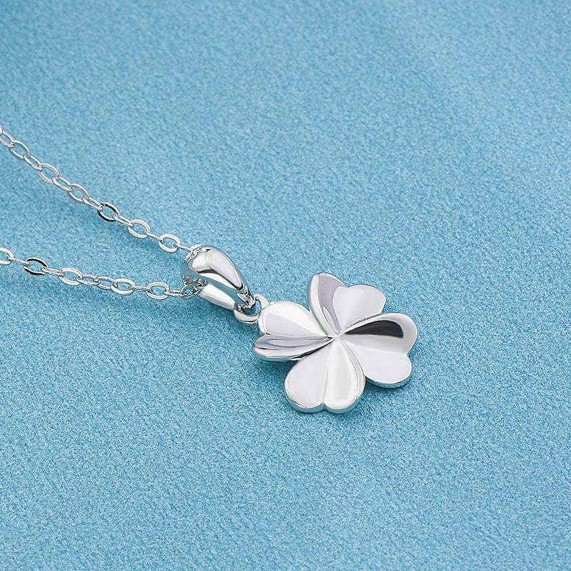 REAL SOLID SILVER 925 Classic Sterling Silver Necklace & Pendant Clover-084