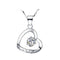 REAL SOLID SILVER 925 Classic Sterling Silver Necklace & Pendant Heart-062