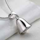 REAL SOLID SILVER 925 Classic Sterling Silver Necklace & Pendant Bell-019