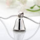 REAL SOLID SILVER 925 Classic Sterling Silver Necklace & Pendant Bell-019