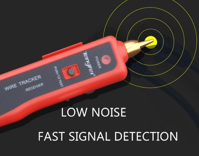 Network RJ45 / RJ11 Line Finder Cable Tracker Tester Sender Wire Tracer + Bag