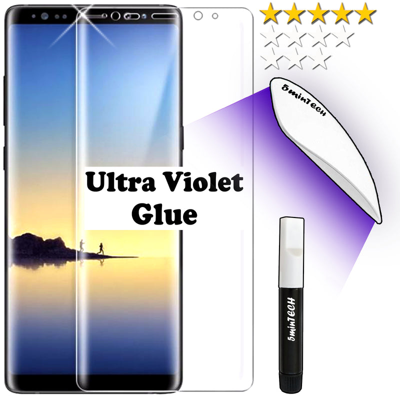 UV Glue Tempered Glass Liquid Screen Protector For Samsung galaxy phones (ultraviolet Glue)