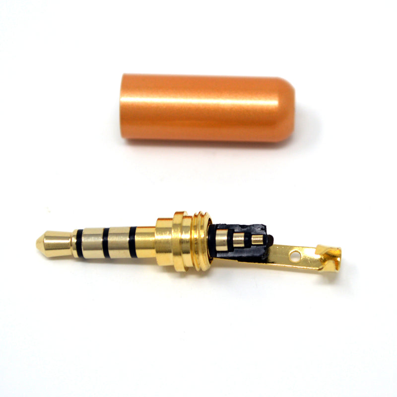 3.5mm 4 POLE Male Metal Audio Jack Plug Repair headphone Soldering