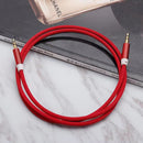 3.5mm Braided Cable Male Stereo Audio Auxiliary Golden Plug for PC Car Phone