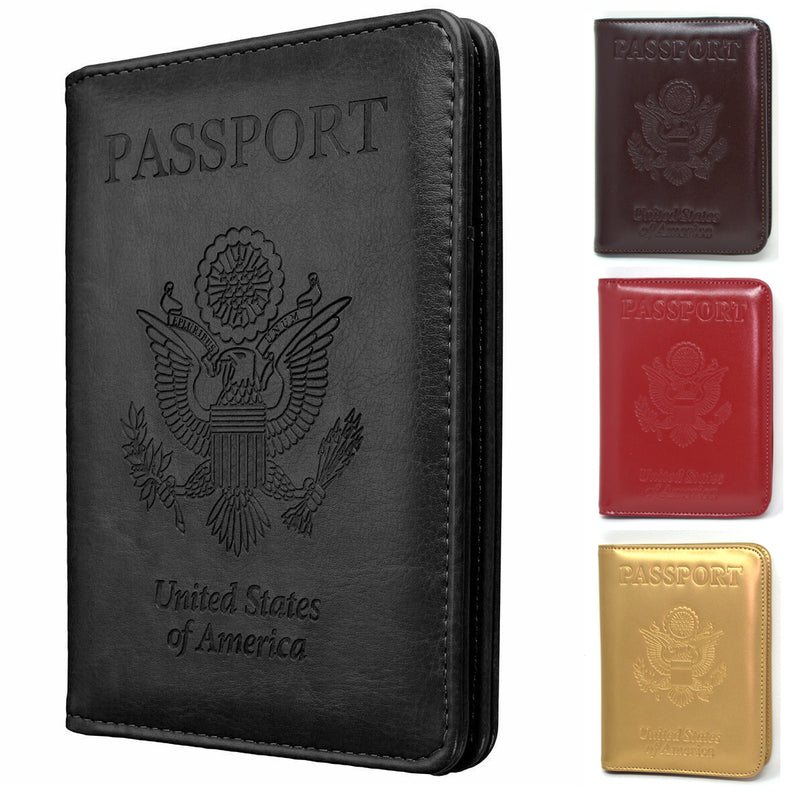 Wallet Holder For Passport RFID Blocking ID Card Case Cover