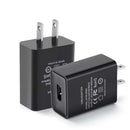 2A / 1A USB Wall Charger Plug AC Power Adapter (White / Black)