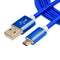 Nylon Braided (1ft/3ft/6ft/10ft/15ft) USB 2.0 (Micro USB to USB) Data & Sync Charging Cable