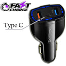 Fast Charge Car Charger with 2 (USB-A) & 1 (Type-C) Ports  (18W / 3.5A)