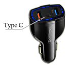 Fast Charge Car Charger with 2 (USB-A) & 1 (Type-C) Ports  (18W / 3.5A)