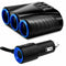 3 Way USB Car Charger,12V Power Adapter Plug,Cigarette Lighter Socket Splitter