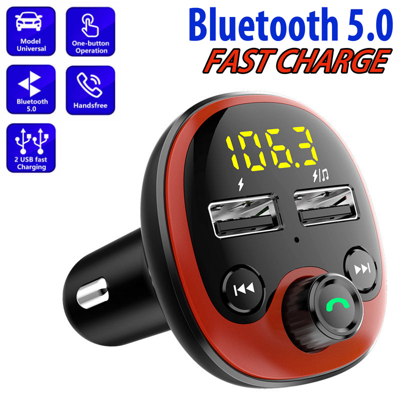 Wireless Bluetooth Car FM Transmitter MP3 Player Adapter Kit USB Charger