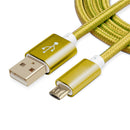 Nylon Braided (1ft/3ft/6ft/10ft/15ft) USB 2.0 (Micro USB to USB) Data & Sync Charging Cable