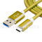 Nylon Braided (1ft/3ft/6ft/10ft/15ft) USB 2.0 (Type-C to USB) Data & Sync Charging Cable