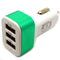 ( 3 USB Ports ) USB-A Car Charger adapter (7W / 1.5A)