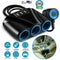 3 Way USB Car Charger,12V Power Adapter Plug,Cigarette Lighter Socket Splitter