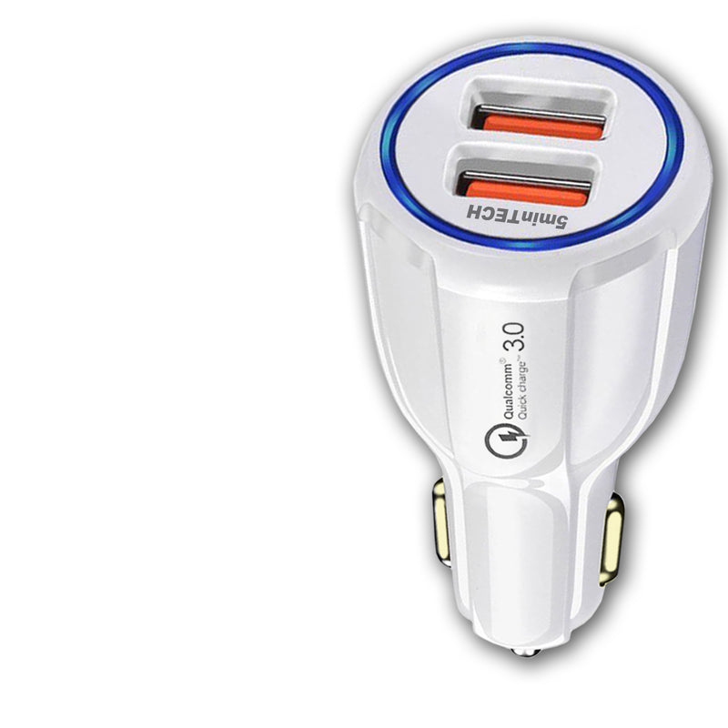 Fast Charge ( 2 USB Ports )  Car Charger (16W / 5,9,12V / 3.1A)