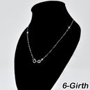 REAL SOLID SILVER (Width1.4mm) Classic 925 Sterling Silver Chain Necklace Jewelry (Girth Style)