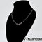 REAL SOLID SILVER (Width1.4mm) Classic 925 Sterling Silver Chain Necklace Jewelry (Yuanbao Style)