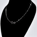 REAL SOLID SILVER (Width1.4mm) Classic 925 Sterling Silver Chain Necklace Jewelry (MelonStyle)