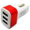 ( 3 USB Ports ) USB-A Car Charger adapter (7W / 1.5A)