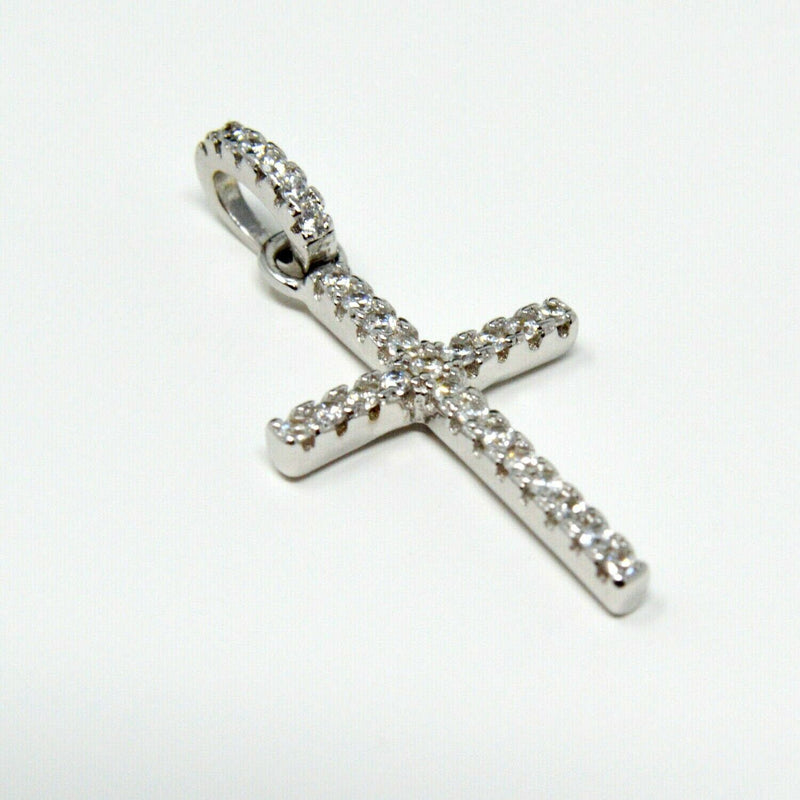 REAL SOLID SILVER 925 Classic Sterling Silver Necklace & Pendant  Cross-098