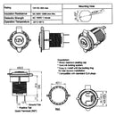 Cigarette Lighter Conector Plug Socket Outlet For Car Boat, Motorcycle, Golf Cart