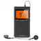 AM FM Radio Battery Operated Radio Portable Pocket Auto-Search Emergency