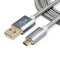 Nylon Braided (1ft/3ft/6ft/10ft/15ft) USB 2.0 (Micro USB to USB) Data & Sync Charging Cable