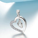REAL SOLID SILVER 925 Classic Sterling Silver Necklace & Pendant Heart-057