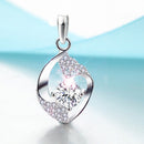 REAL SOLID SILVER 925 Classic Sterling Silver Necklace & Pendant Accent -047