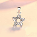 REAL SOLID SILVER 925 Classic Sterling Silver Necklace & Pendant Star-027